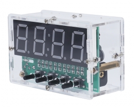 DIY Kit 4Bit Digital Electronic Clock DC 5V Red LED Clock Date Time Temperature Alarm Clock SMD Soldering Practice Kit